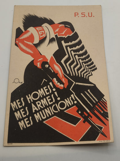 Postal Card, Spanish Civil War, II Republic