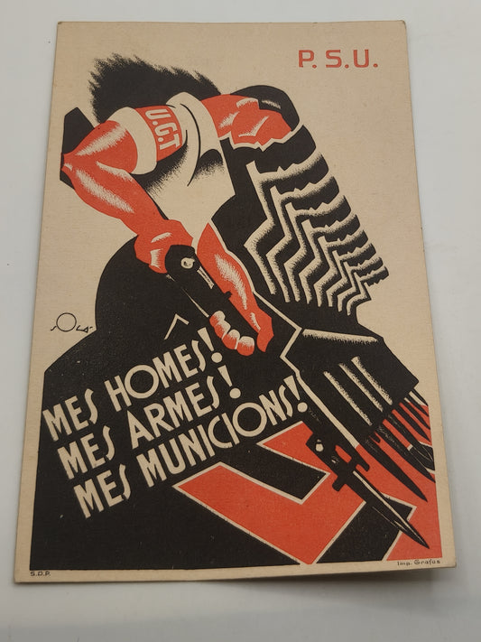Postal Card, Spanish Civil War, II Republic