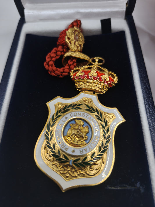Medal order of San Hermenegildo, Knight of the order. Number 2. Spain.