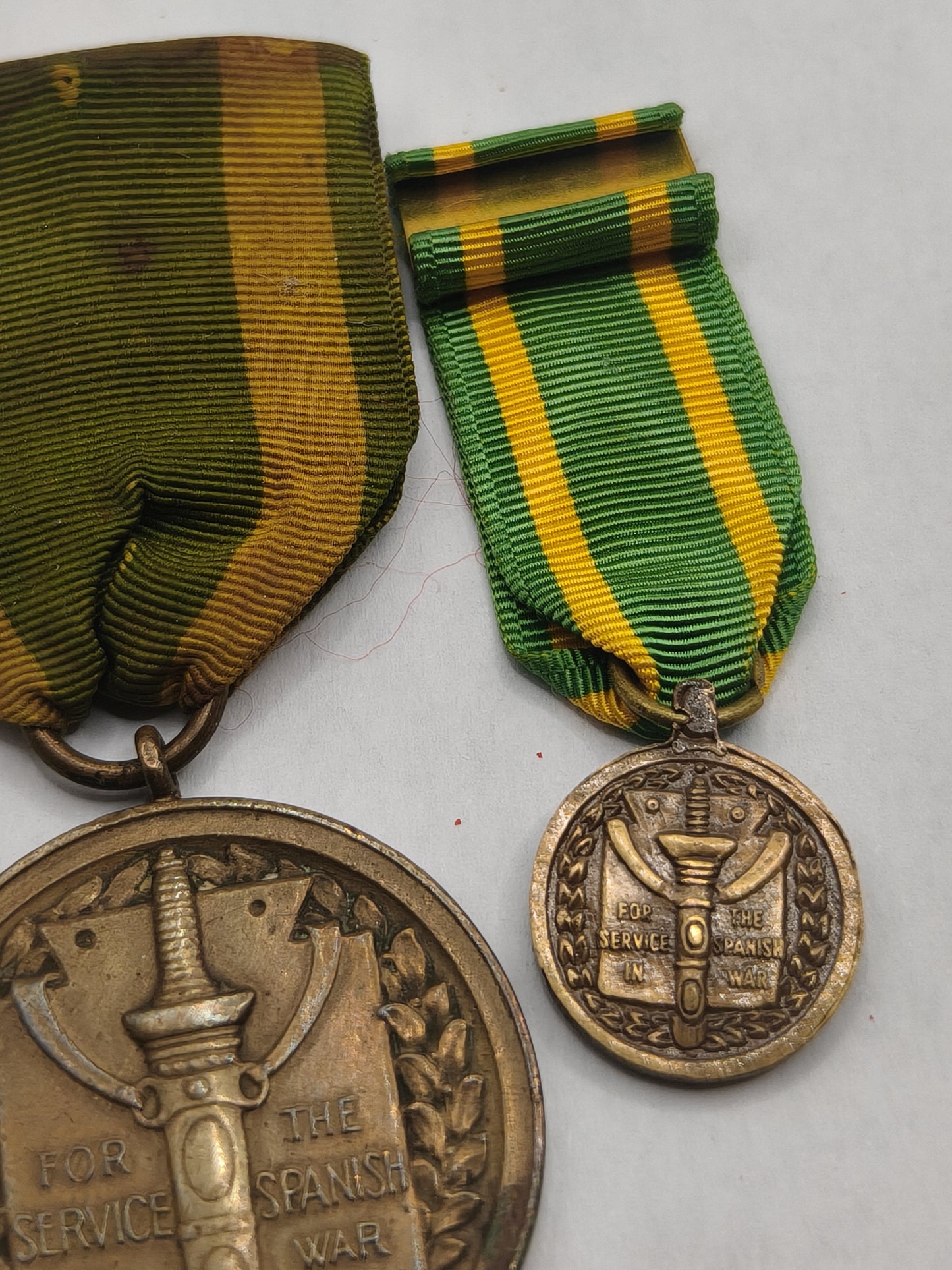 Medal Cuban War 1898. USA. Named and numbered.