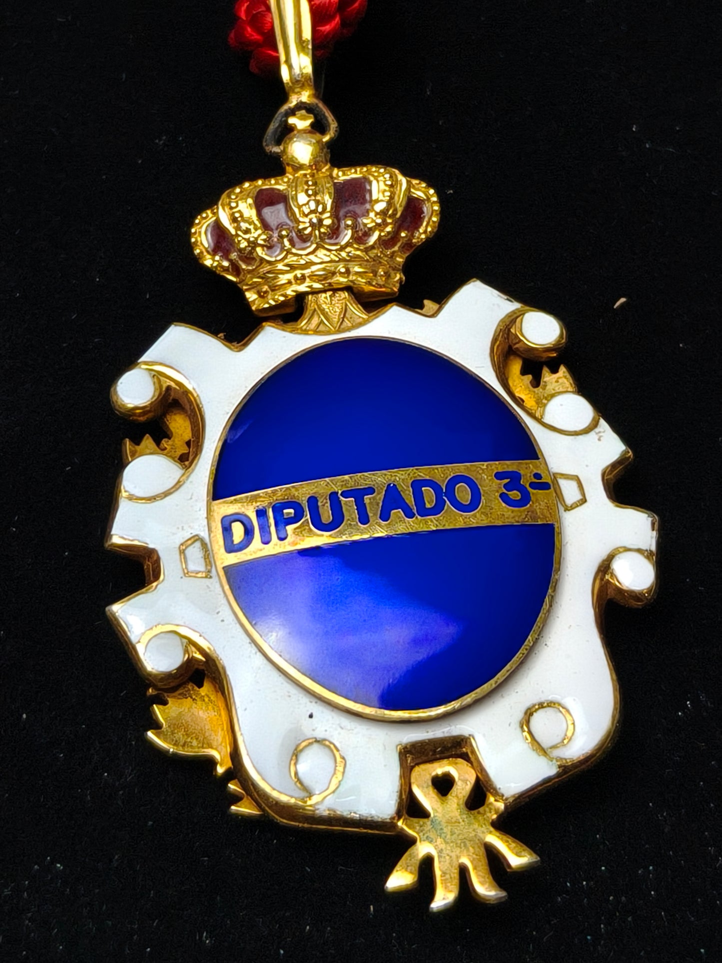 Lawyers Medal Enameled and Silver. Madrid Spain.