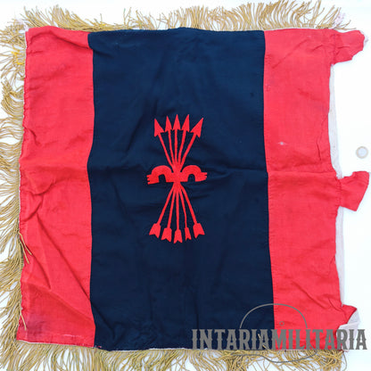 Bandera de Falange centuria almogávares. Época Franco