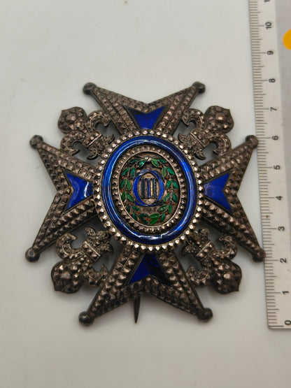 The Grand Cross of the Royal Order of Charles III . Spain XIX Century.
