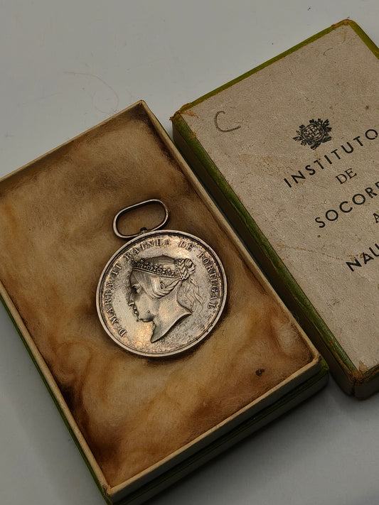 Medalla Salvamento de Náufragos Siglo XIX Portugal