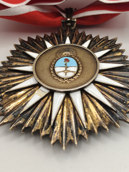 Commander Medal Order of May , Argentina. Big Size.