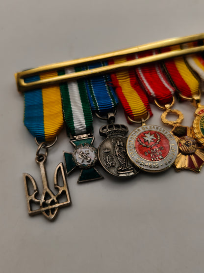 Military Ucranian Campaign Mini Medals. Spain