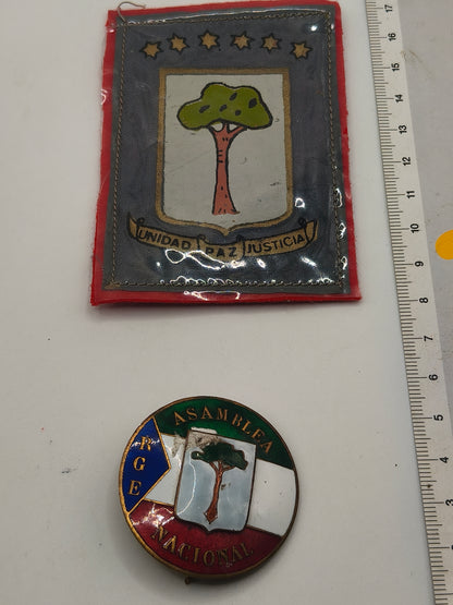 Equatorial Guinea Patch and Medal.