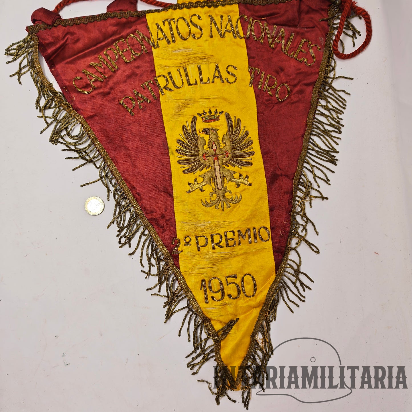 Banderín ejercito español 1950 época Franco
