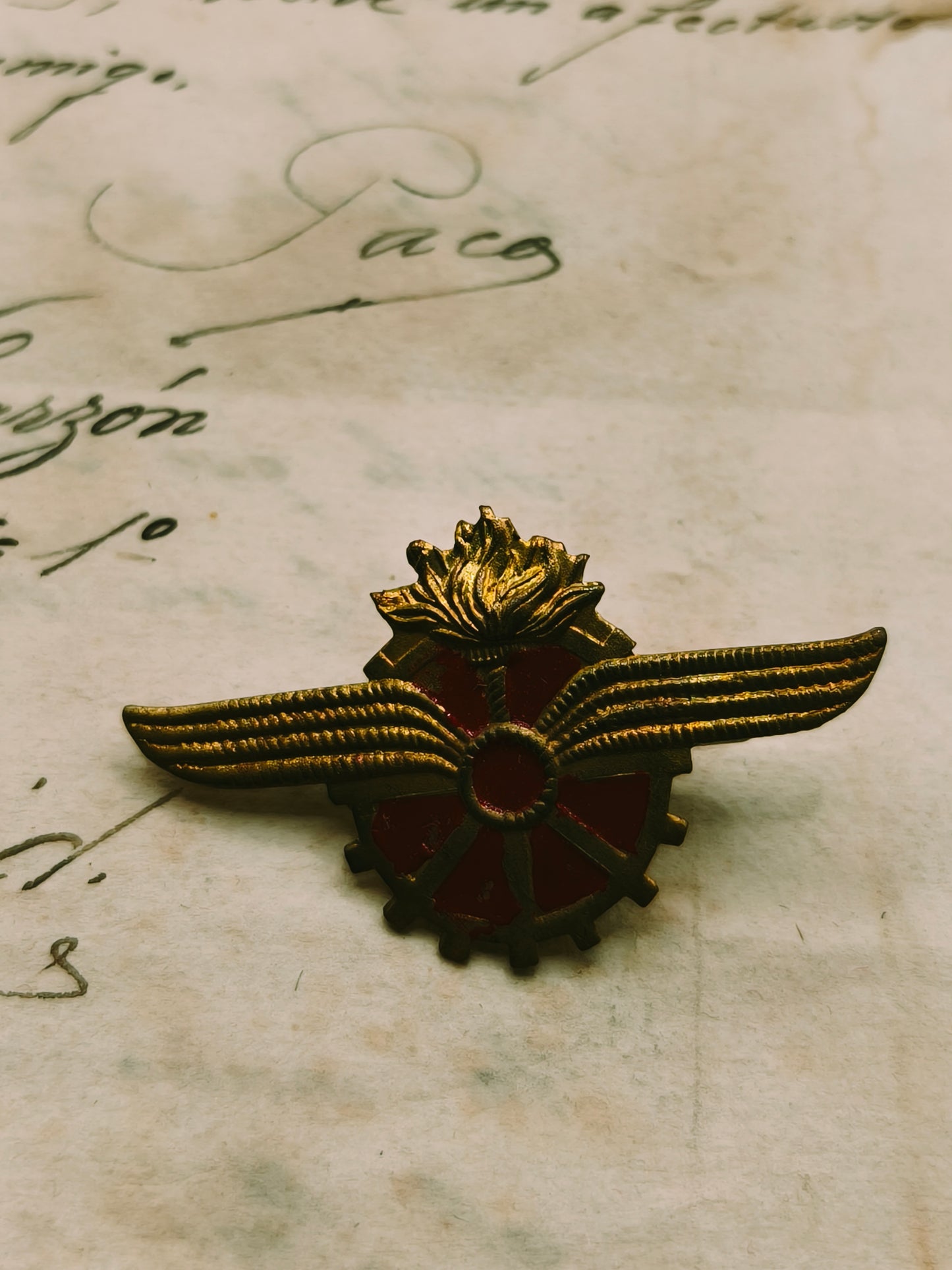 Distintivo insignia II República Ferrocarriles