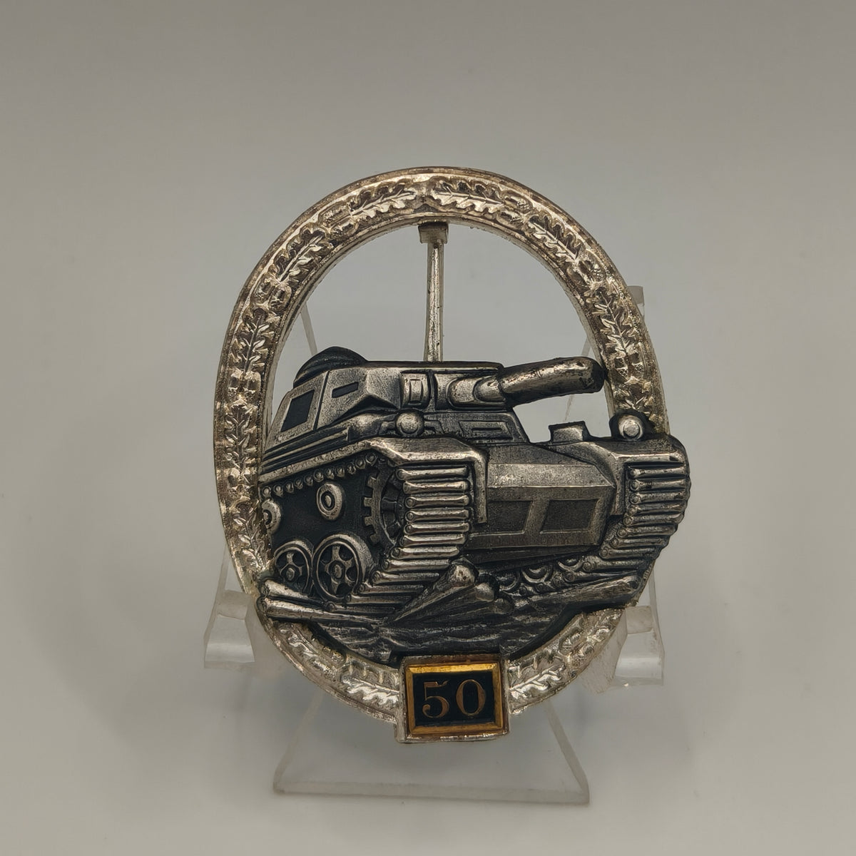 50 Tank's Assault Badge, 1957 Model. Germany.
