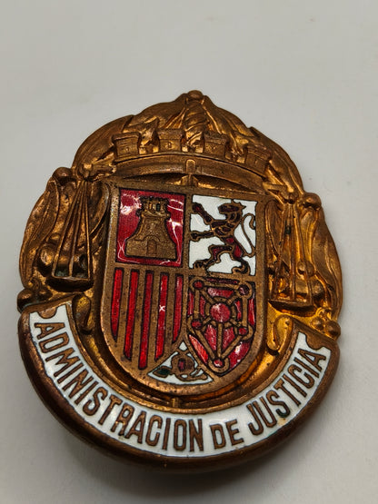 Placa Administración de Justicia. II República.