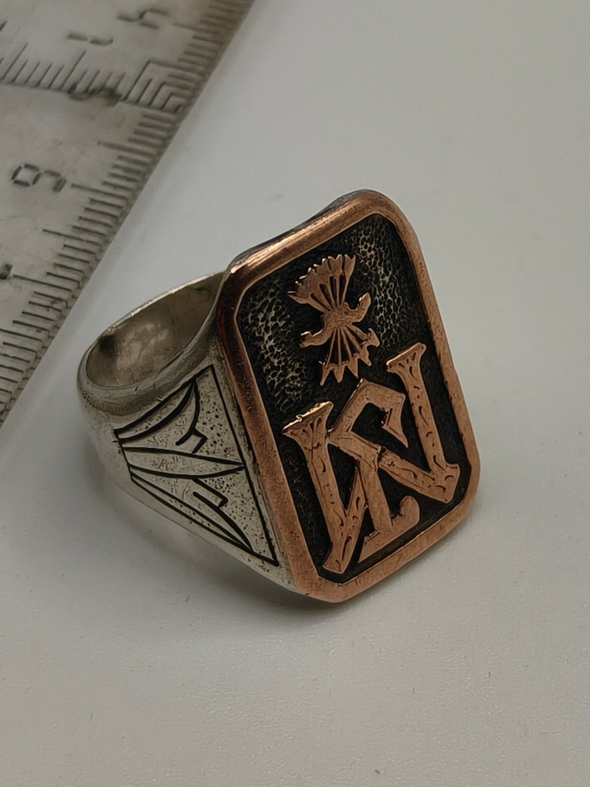 Phalanx Ring, Gold and Silver. Spanish Civil War