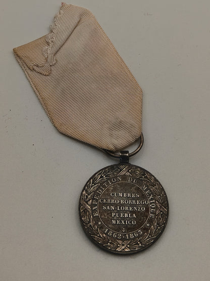 Mexico's Campaign Medal. Napoleon III France