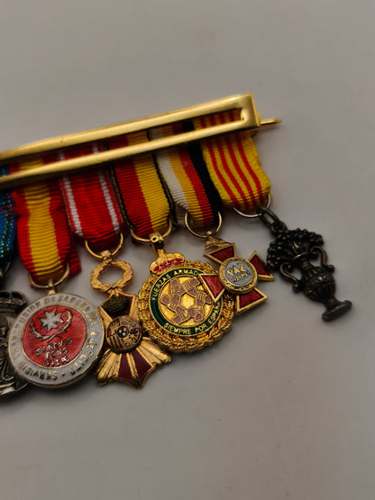 Military Ucranian Campaign Mini Medals. Spain