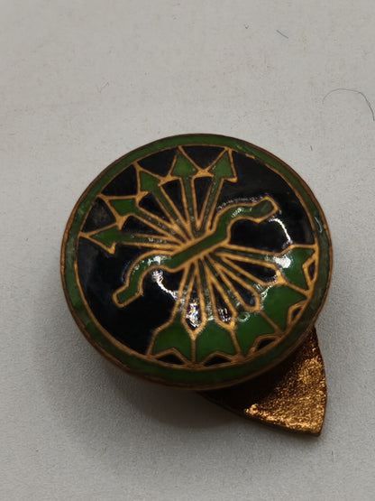 Green Arrows Division Badge. Spanish Civil War