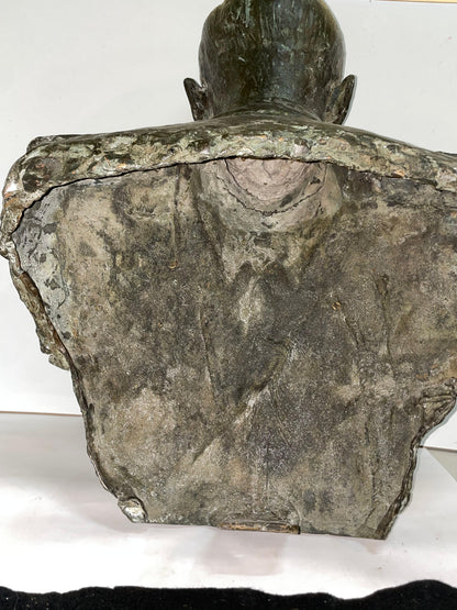 Busto Bronce De Vieja Guardia Falange.