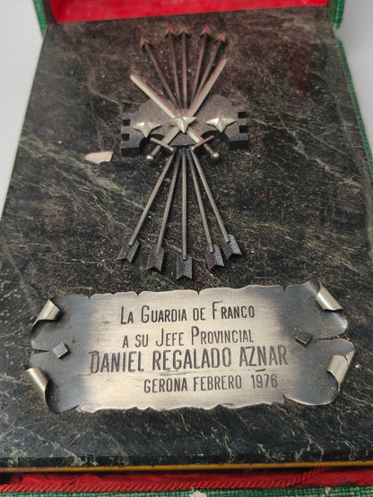 Monumento Guardia de Franco dedicado Daniel Regalado Aznar. Gobernador Gerona.