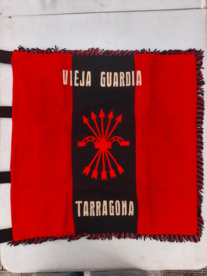 Bandera de Vieja Guardia Falange. Época de Franco España.