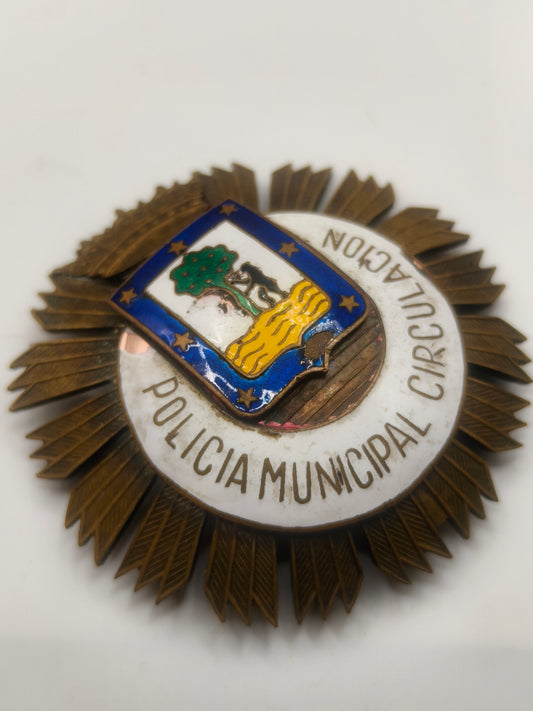Placa Policía Municipal Madrid antigua
