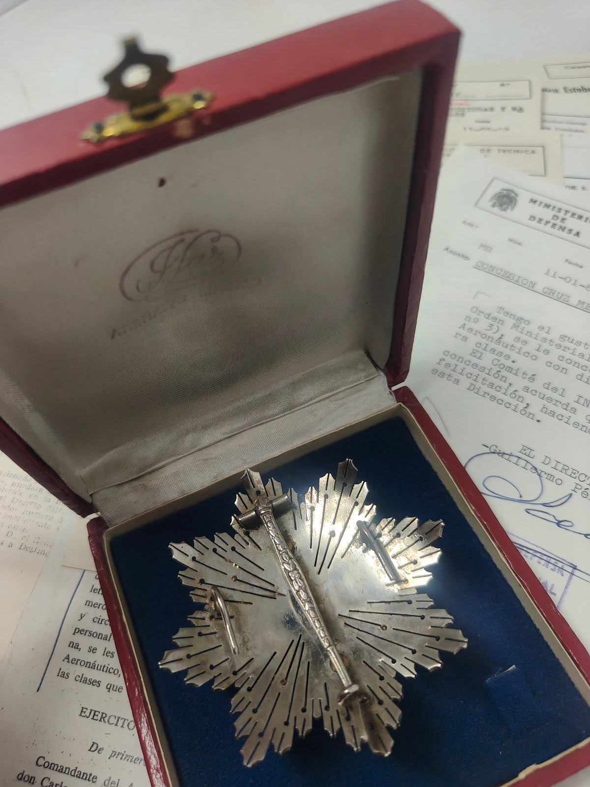 Breast Star, Order of Aereal Merit. With Original Certificate. Spain.