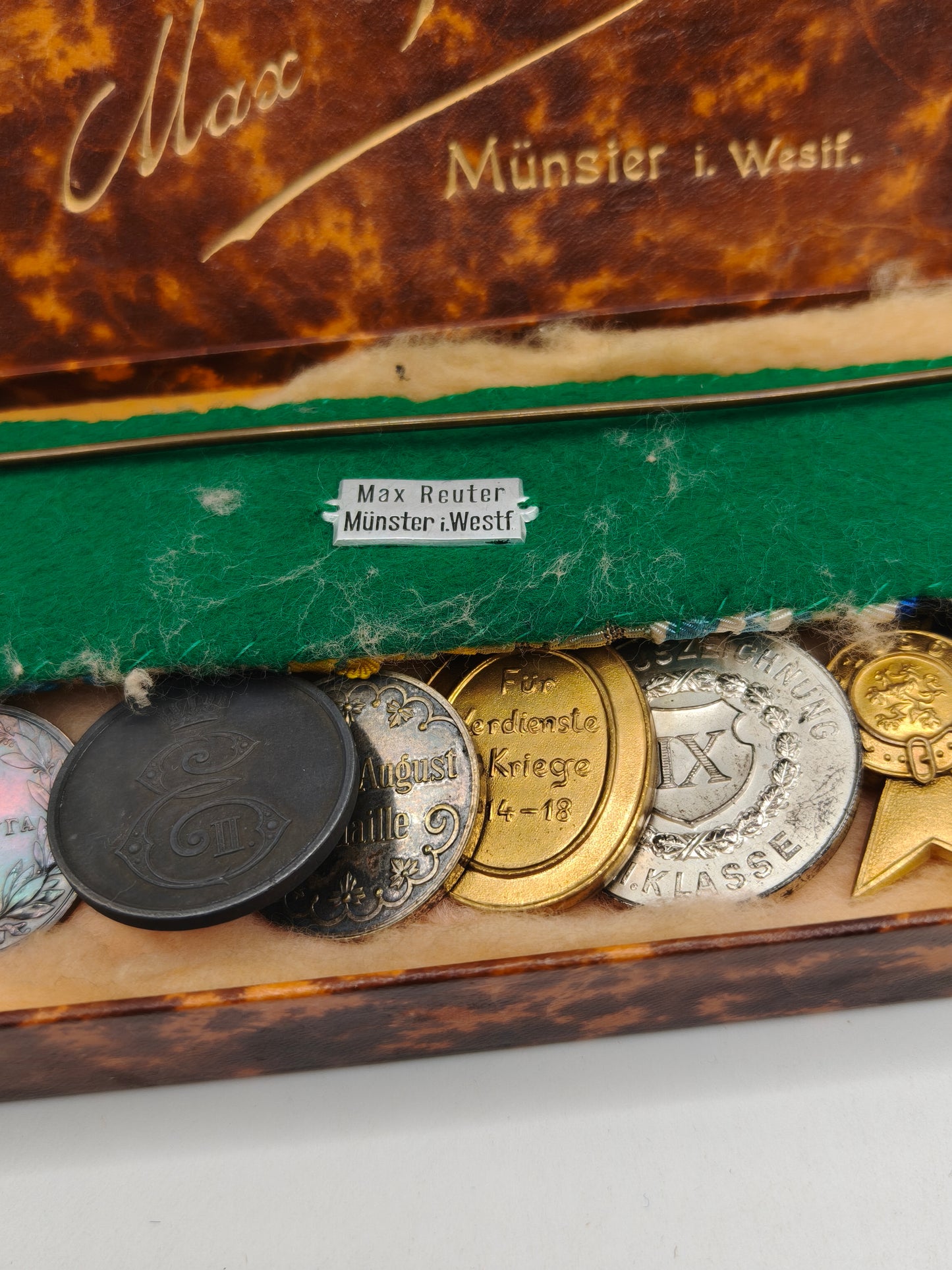 Pre IWW Pasador medallas Ejercito de Baviera