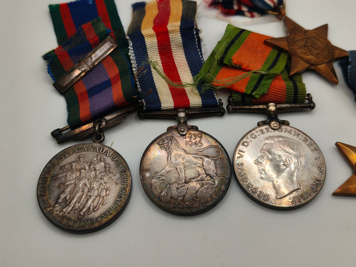 Canadian Medal Lot, WWII, sterling Silver.