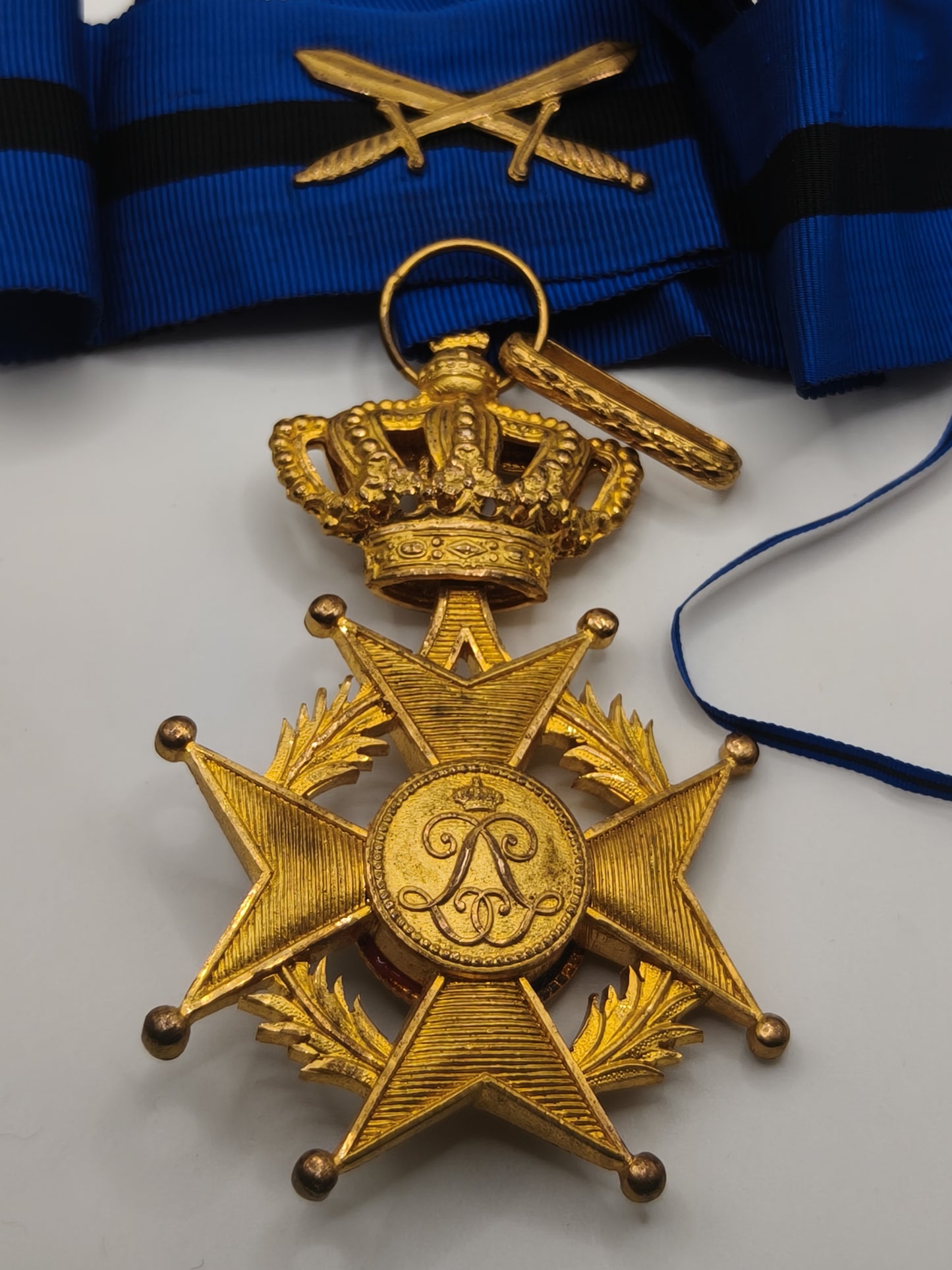 Medal Order Of Leopold II with swords. Commander .Belgium.