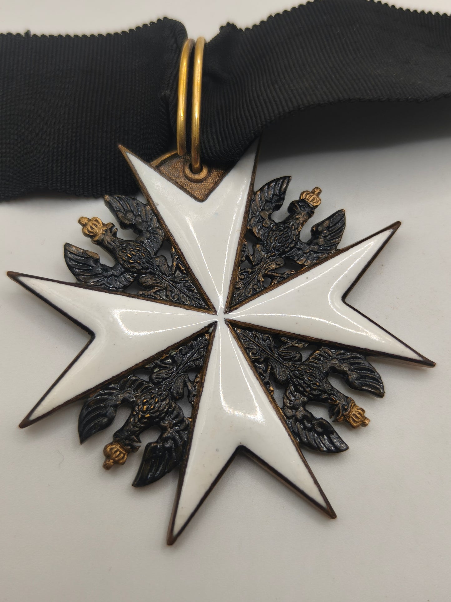 Prussian St John Order Neck Cross in silver.