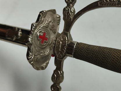 Espadín de Gala Cruz Roja. Época monarquía España