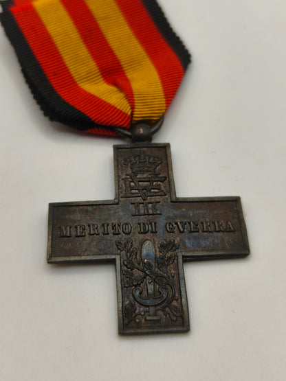 Medalla cruz mérito militar Italia. Guerra civil española