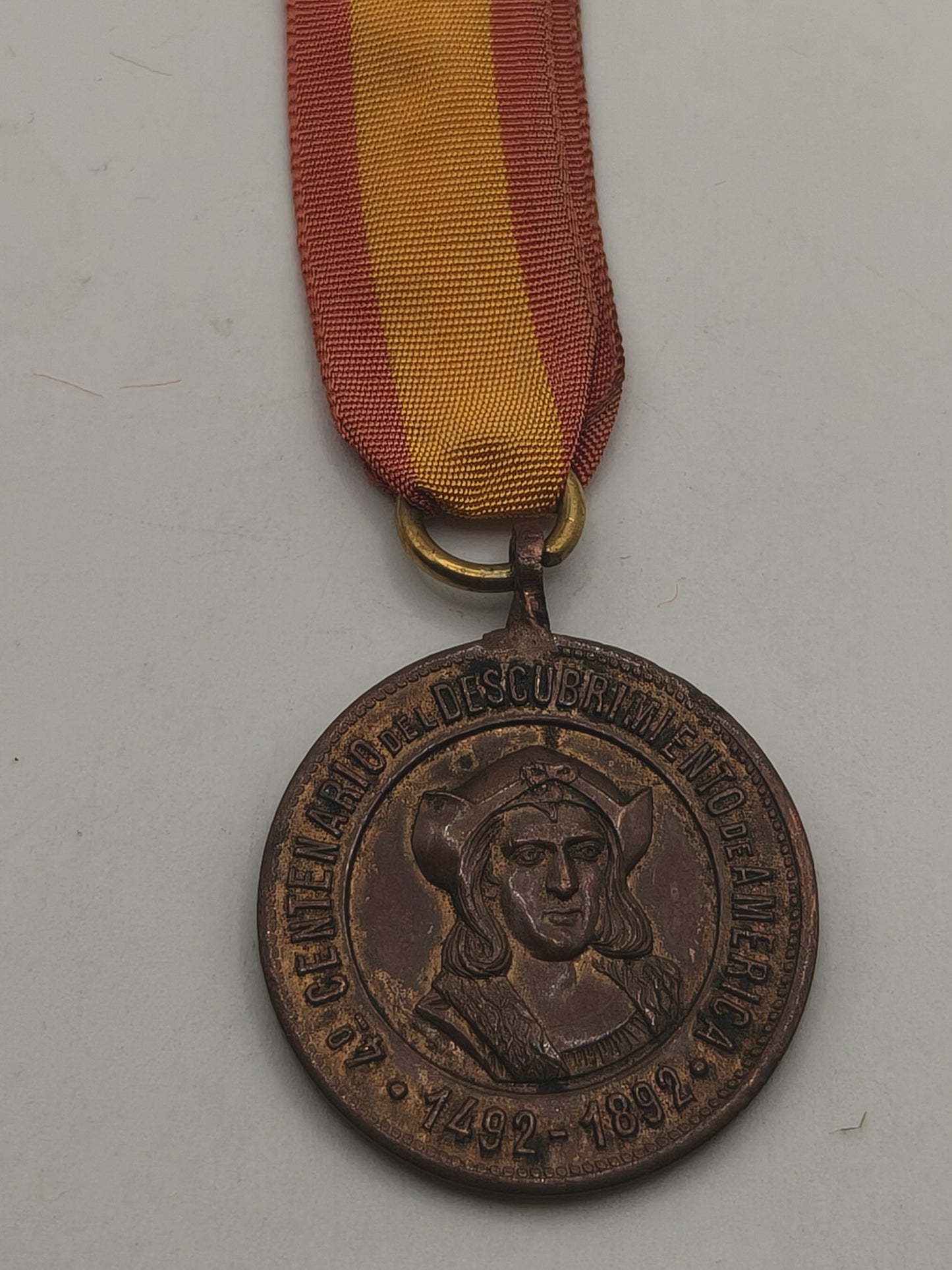 Cristobal Colon Conmemorative Medal Mendoza. Argentina