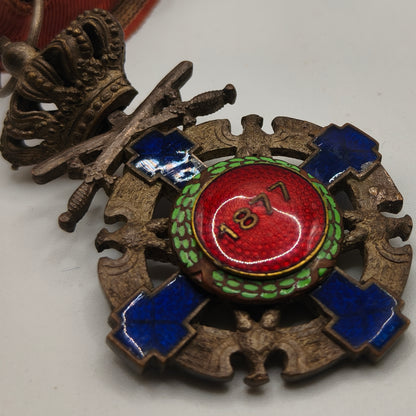 Rumanía Military Medal Order.
