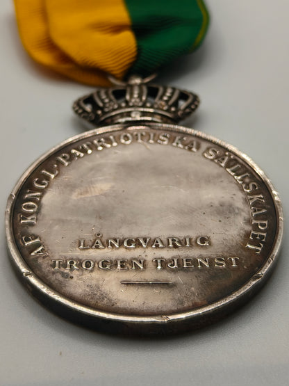 Sweden Patriotic Medal, Steeling Silver.