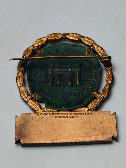 Olimpic Games Chef de Mission badge. Roma 1960
