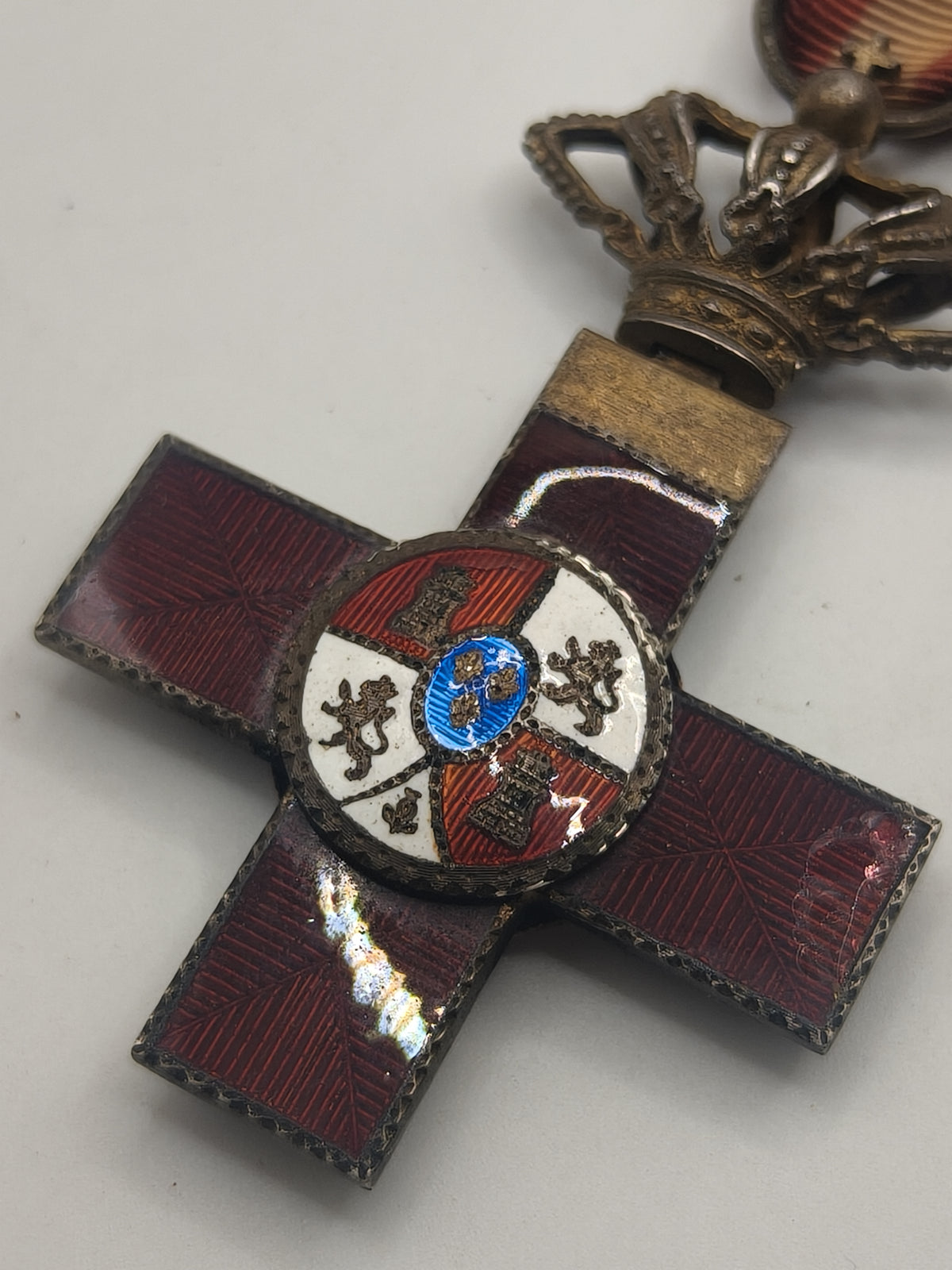War Red Merit Order Cross Medal. Spain Alfonso XIII.