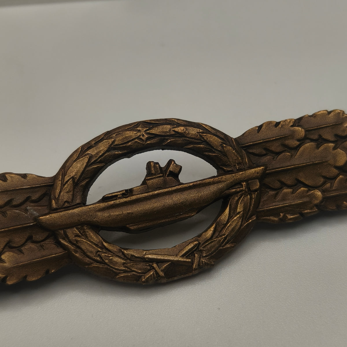 Submarine Clasp, U-Boot, Bronze Version, 1957 model. Germany.