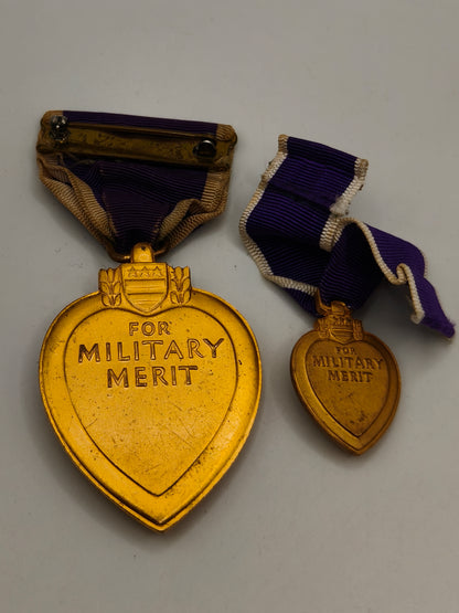 Medalla Corazón Purpura con Mini. USA