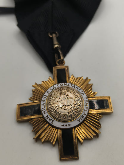 Medal Order of the Knights Templar, San Hilario a la Constancia Templaria. Spain.