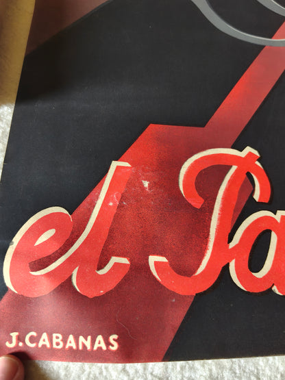 Cartel Falange "Patria,el pan y la Justicia". Época Guerra civil española.