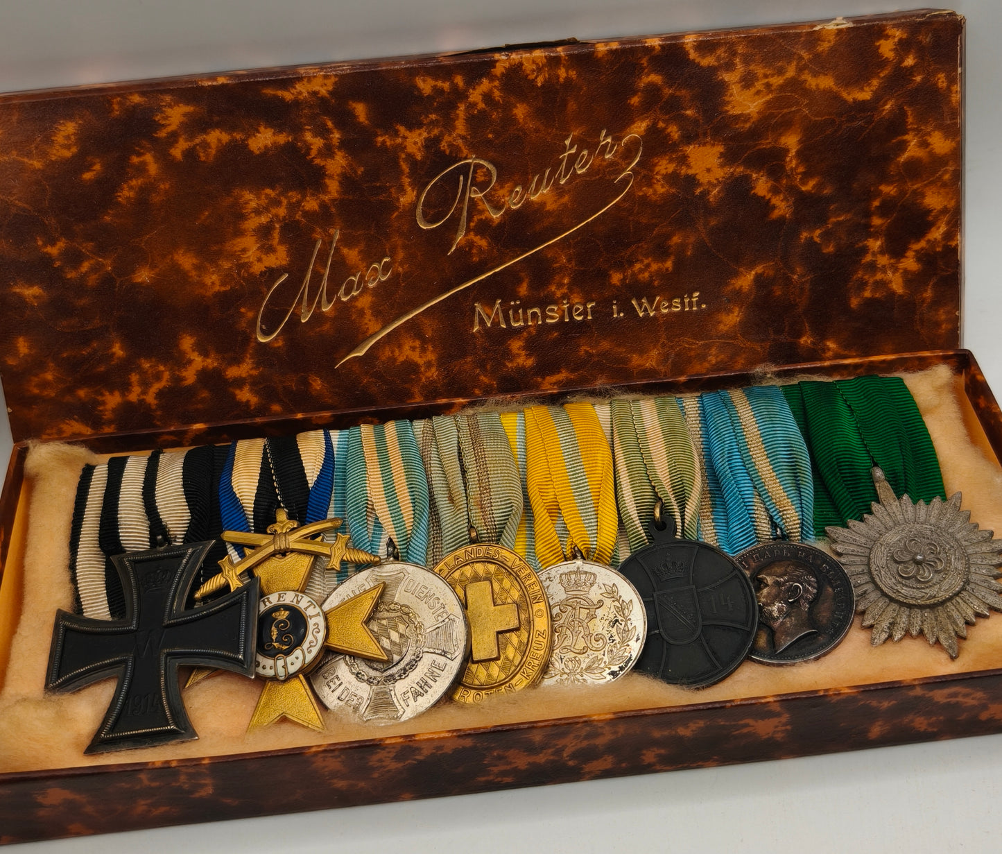 Pre IWW Pasador medallas Ejercito de Baviera