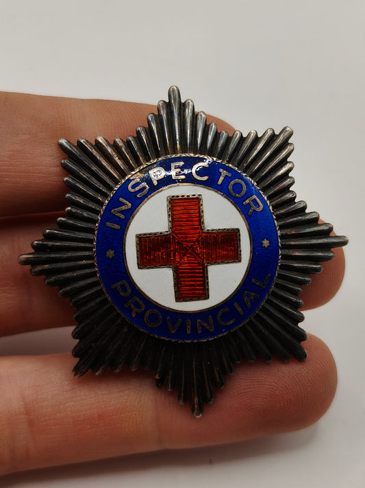 Placa insignia inspección de Cruz roja. ESP