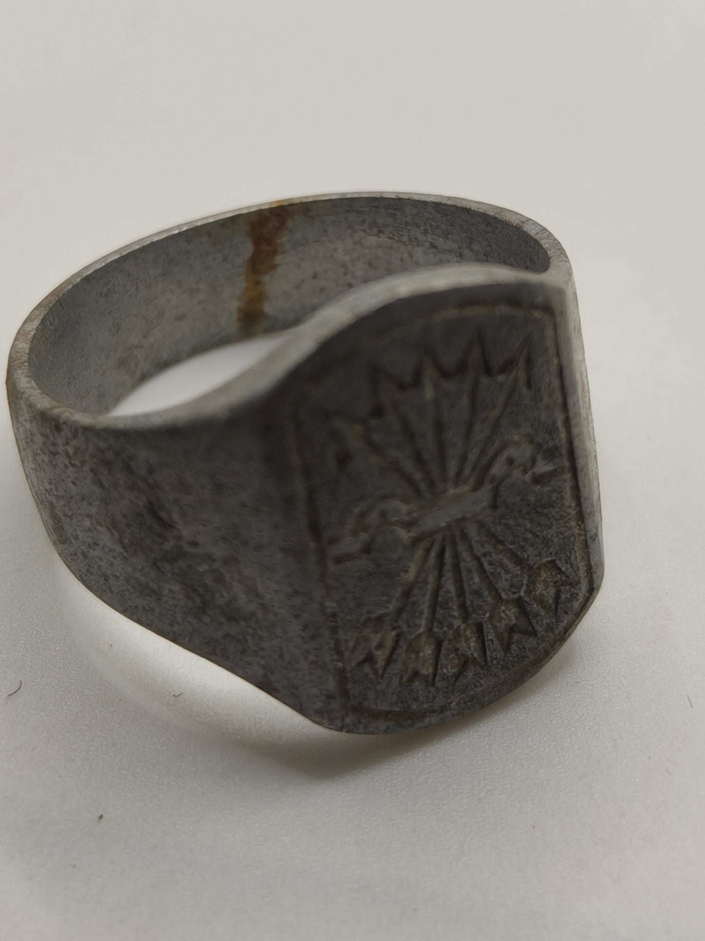 Phalanx Ring, Trench Art. Spanish Civil War.