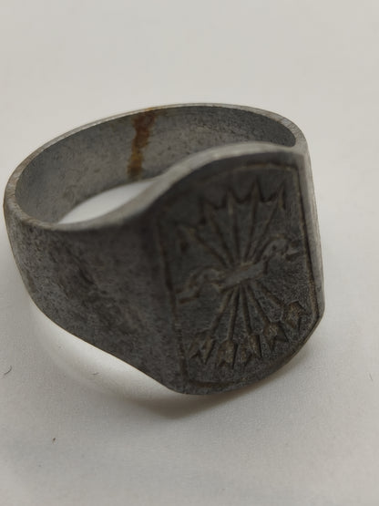 Phalanx Ring, Trench Art. Spanish Civil War.