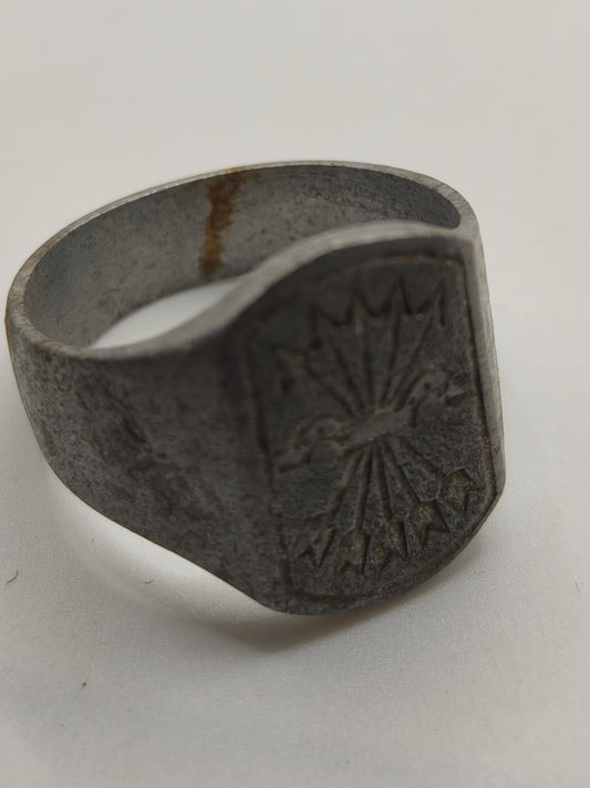 Phalanx Ring, Trench Art. Spanish Civil War.