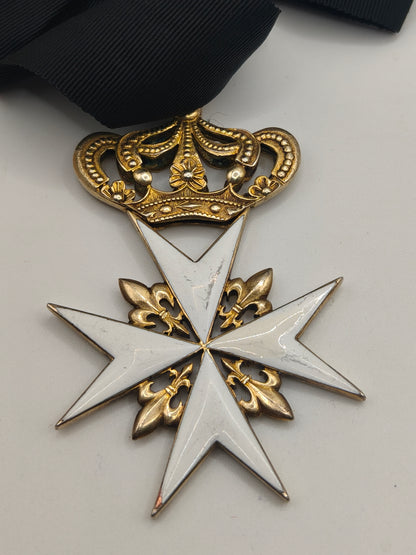 Commander Medal Order of Malta. Italia