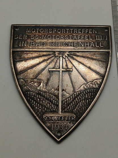 Placa escudo Insignia Motorsport SS 1934