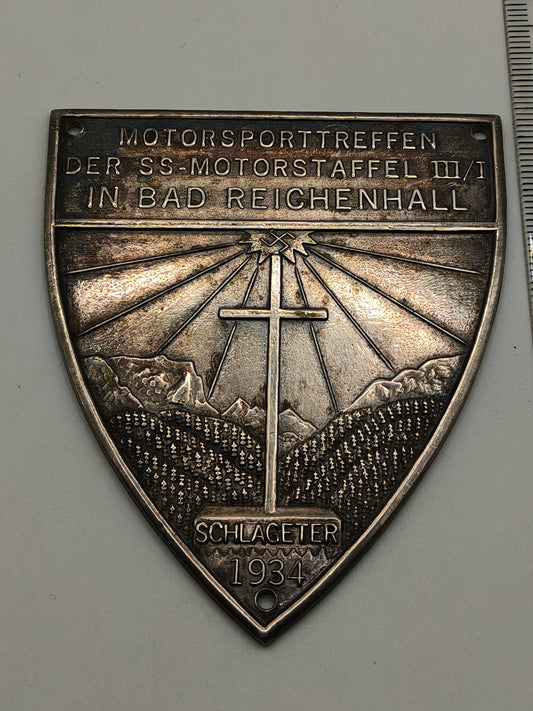 Schild Plakette Emblem Motorsport SS 1934