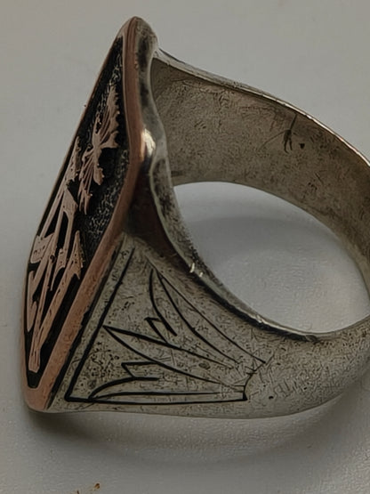 Phalanx Ring, Gold and Silver. Spanish Civil War