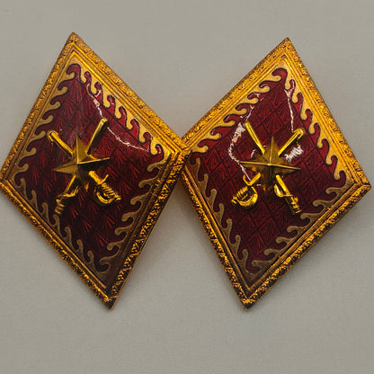 Aviation General Collar Insignia. Spain Franco's period.