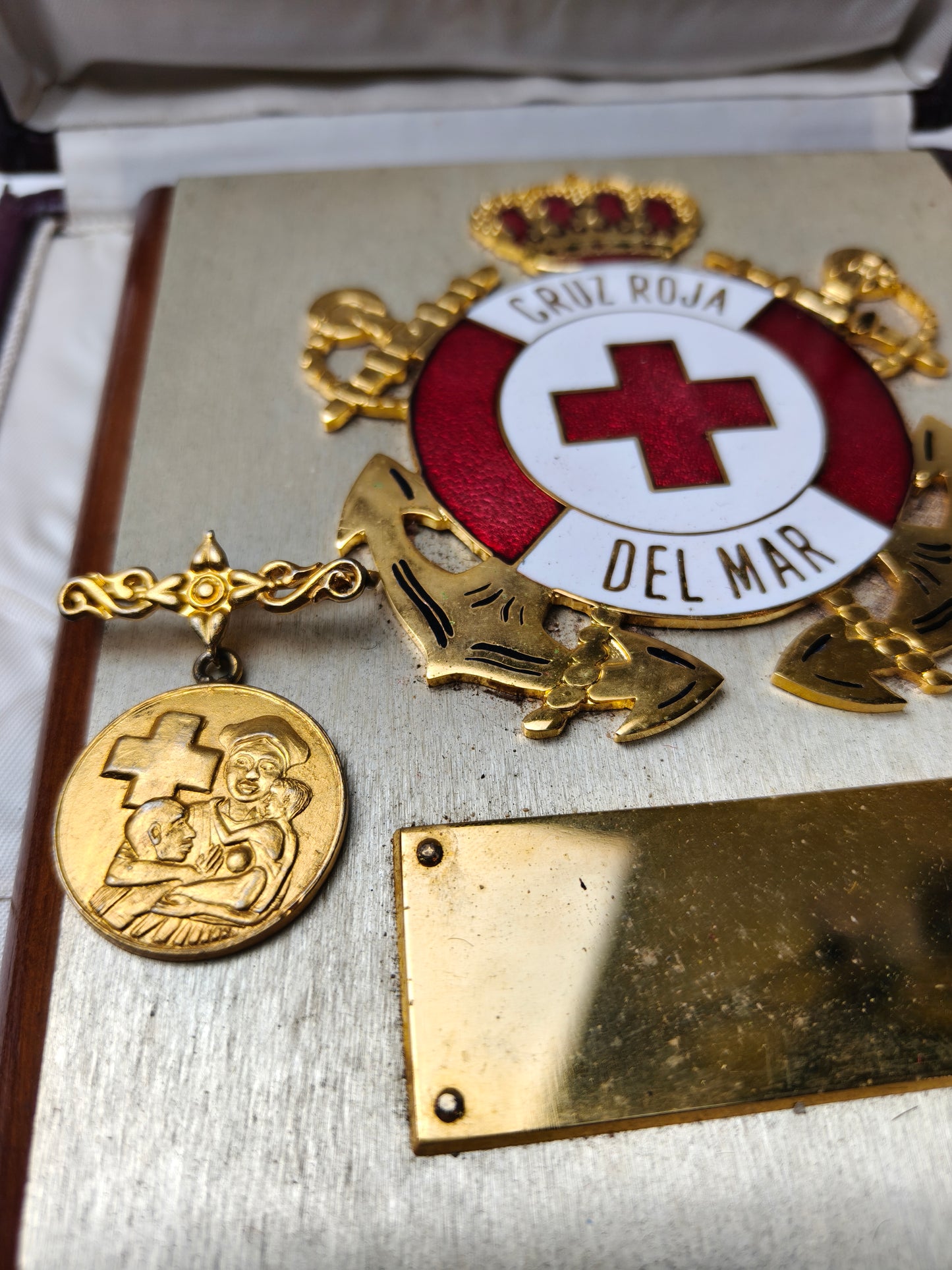 Coast Guard Red Cross Plaque. Spain.